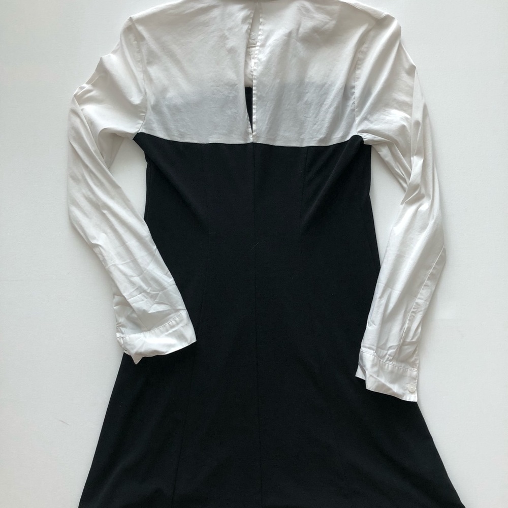 Bcbgeneration White Button-Down And Black Dress - image 2